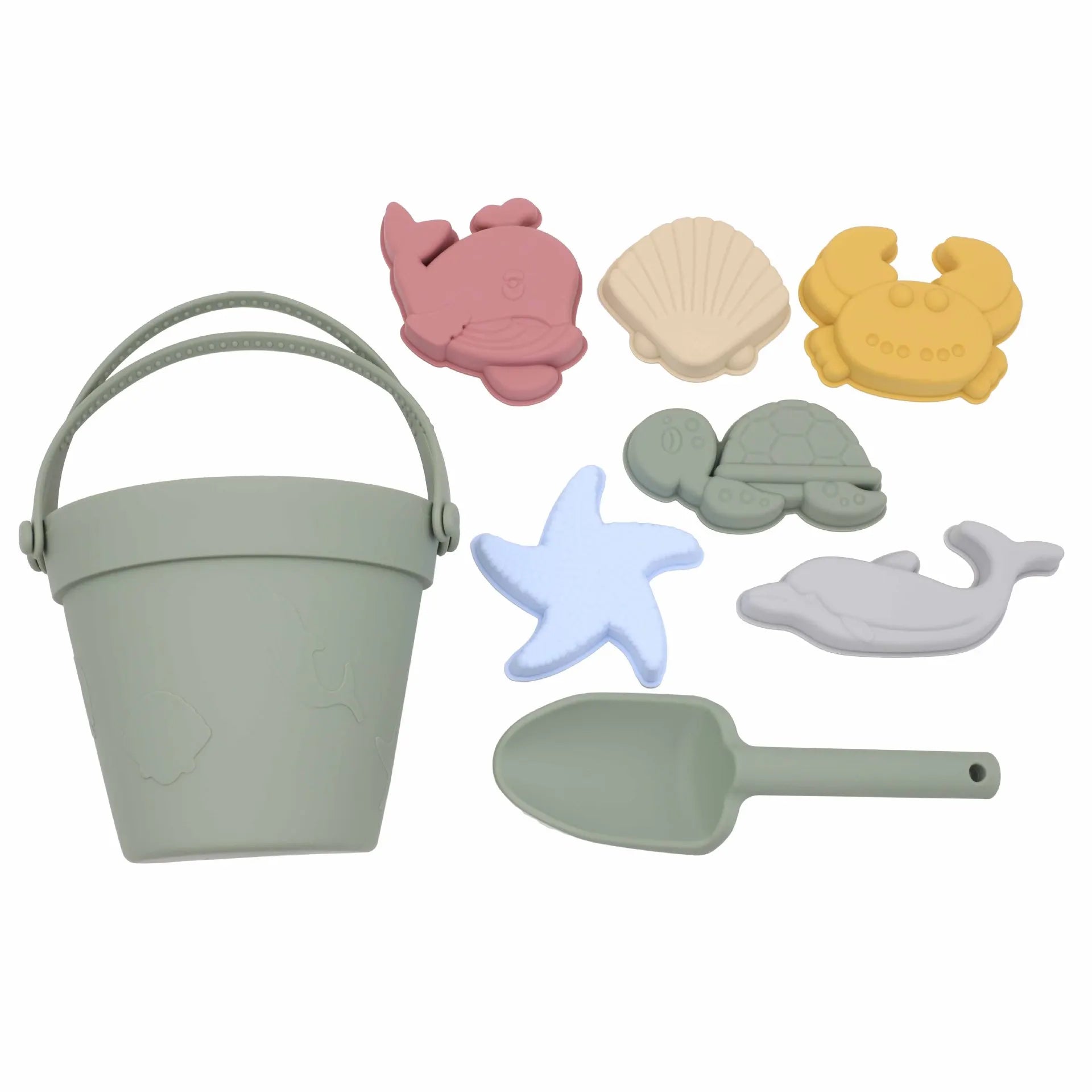 8Pcs Summer Beach Toys Kids Soft Silicone Sandbox Set Beach Game Toy Send Children Beach Play Sand Water Play Tools Swim Game