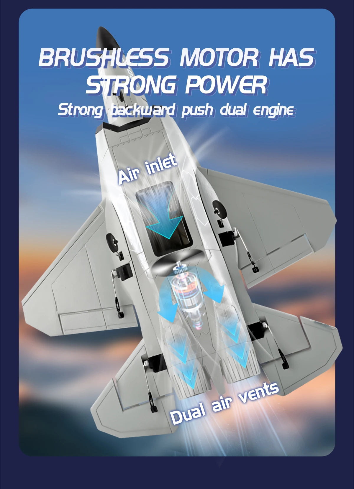 4 Channels FX9631 Big Size RC Plane J-35 Fighter Jet Fixed-Wing Airplane Remote Control Aircraft EPP Foam Glider Toys Kids Gifts