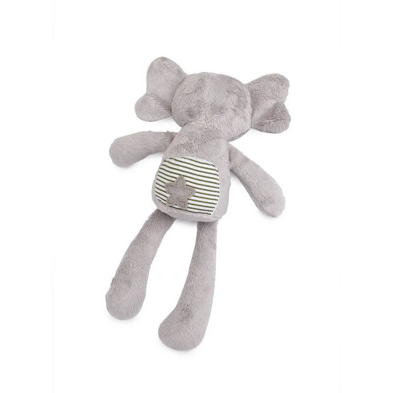Baby Plush Rabbit Hand Puppet Soft Crib Stroller Infant Sleep Soothing Doll Mobile Pram Kids Hanging Ring Toys For Children Gift