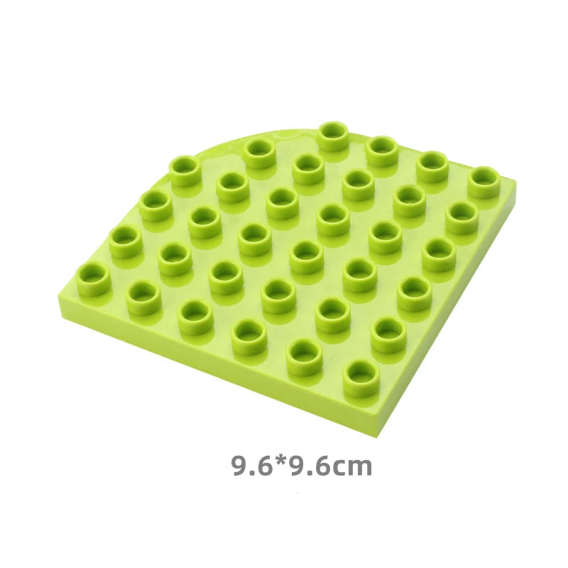 Big Size Building Blocks Double Sided Base Plate Compatible Large Bricks Plastic Educational Creative Toys for Children Kid Gift