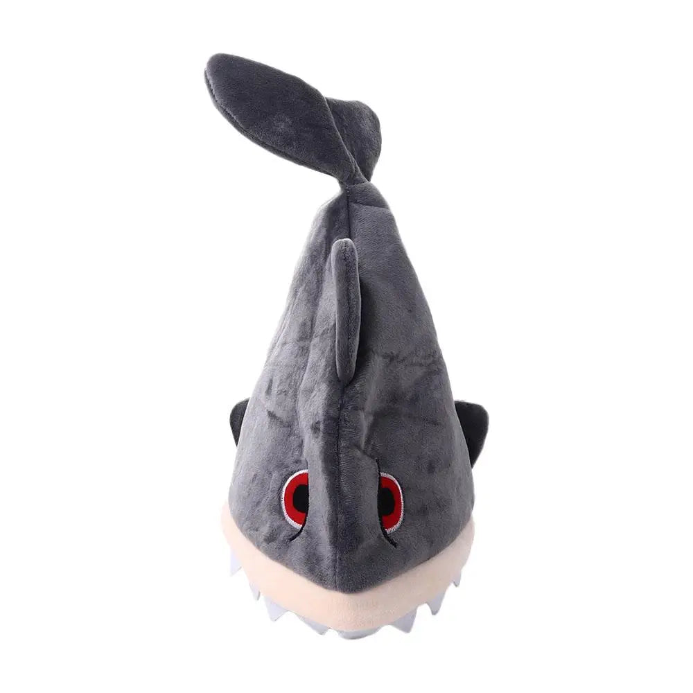 1pc Cute Funny Shark Hat Plush Toy Moving Electric Music Hat Animal Hat Creative Birthday Gift Costume Novelty Hat