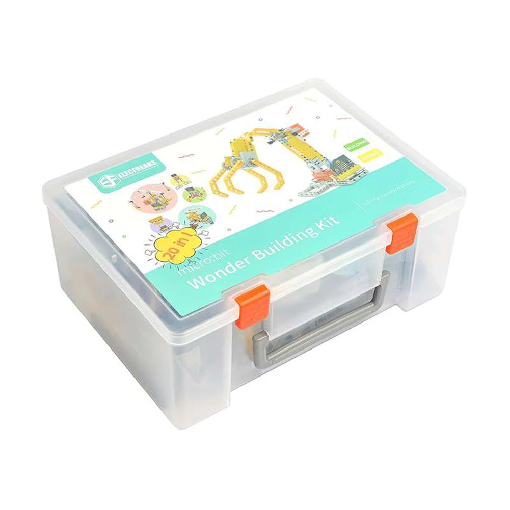 ELECFREAKS Micro:bit 32 IN 1 Wonder Building Kit Wukong Expansion Board for Puzzle Building Blocks Microbit Kids Fun Coding STEM