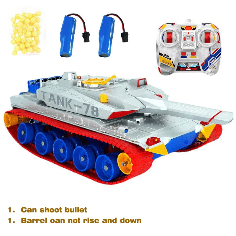 RC Tank Remote Control Tank Rechargeable 1/20 9CH 40CM Camouflage 27Mhz Infrared Electric Toys For Boys Birthday Gifts