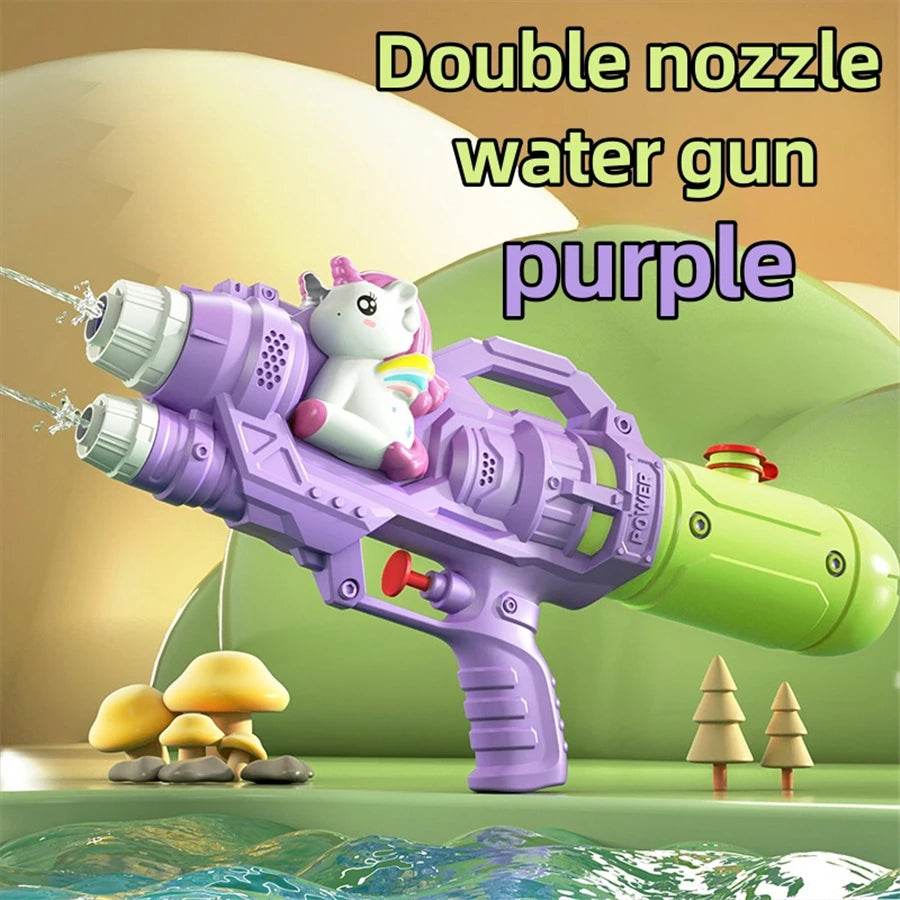 Dinosaurs, ducks, sharks, twin sprinklers, water gun toys, water fights, family gatherings, party games, water pools, beach toys