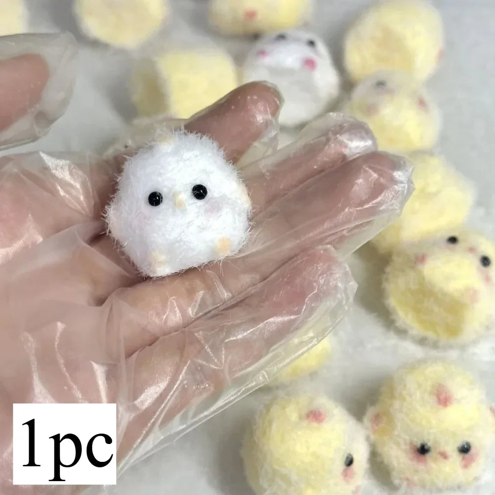 1/4PCS Cartoon Squeeze Stress Relief Toy Children Chick Decompression Squishy Toys Boys Girls Cute Chicken Antistress Toy