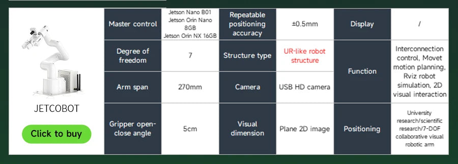 DOFBOT SE AI Vision Robotic Arm Virtual Machine Version 6DOF with ROS System Use Python Programming  For Windows Computer