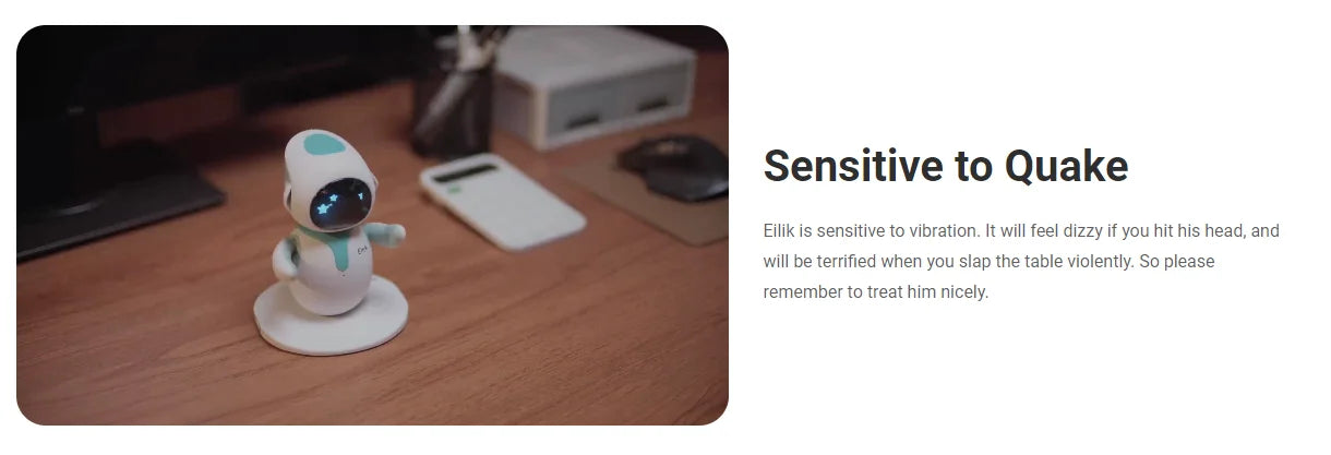 Eilik Smart Robot Pet Toy AI Emotional Intelligent Companion Pets Robot Touch Intractive Desktop Toys Children Adult Fun Gifts