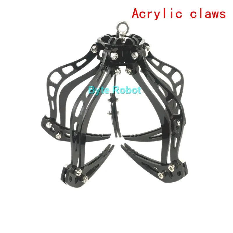 Acrylic or Stainless Steel Claw Manipulator Drone Mantis Claws Hook Gripper Automatic Grasping Set for Robotic Arm or Drone Claw