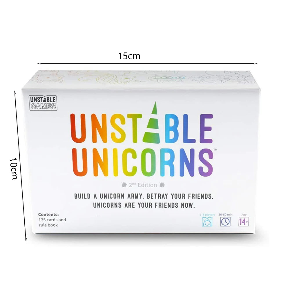 Unstable Unicorns Board English Family Party Expansion Basic Version Of Classic Board Games