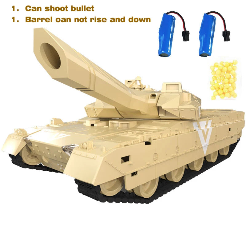 RC Tank Remote Control Tank Rechargeable 1/20 9CH 40CM Camouflage 27Mhz Infrared Electric Toys For Boys Birthday Gifts