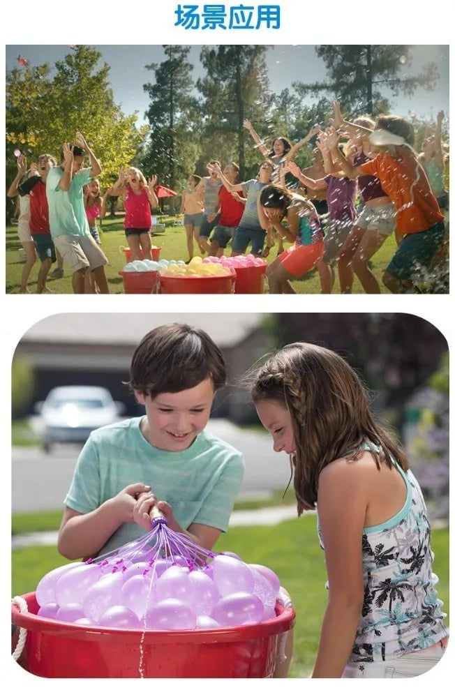 Filling Water Balloons Funny Summer Outdoor Toy Balloon Bundle Water Balloons Bombs Novelty Gag Toys For Children