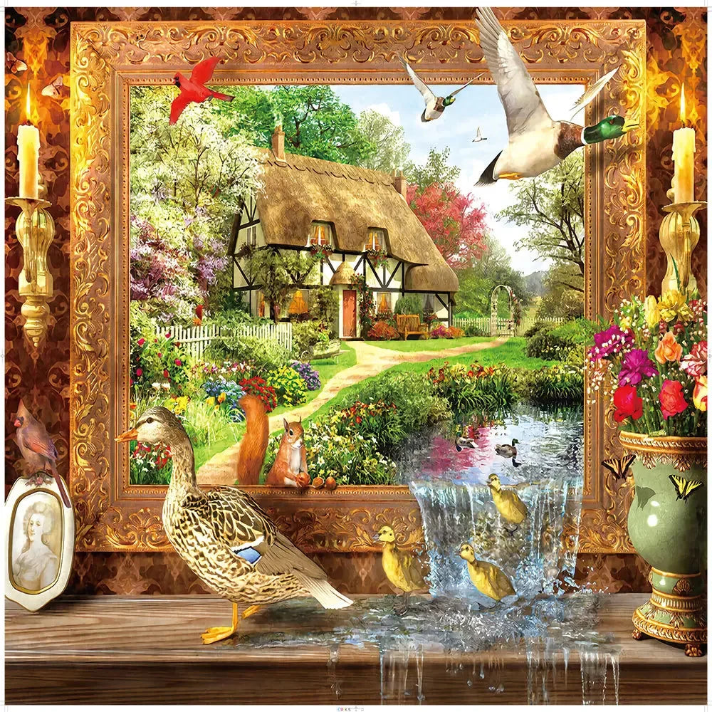 Adult Jigsaw Puzzle 1000 Pieces Puzzle Toys Landscape Animation Paper Puzzle Decorative Painting Exercise Brain Thinking