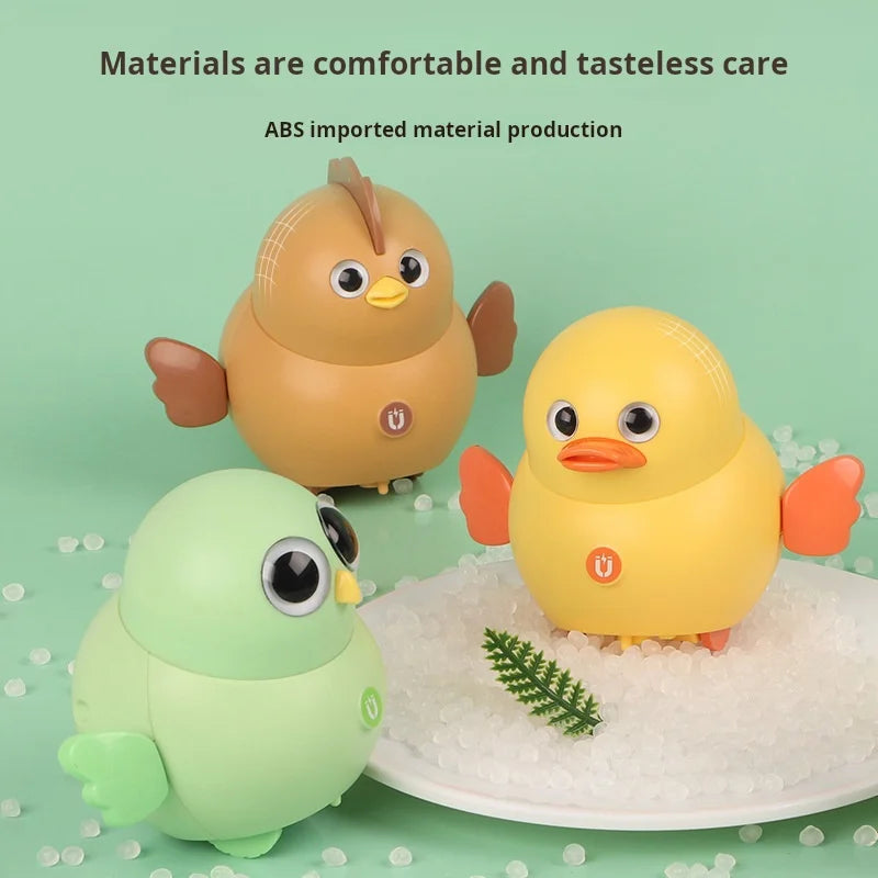 Montessori Baby Toy Power-driven Wobble Chicken Pet Squad Magnet Crawl Wobbler Duck Children Toys