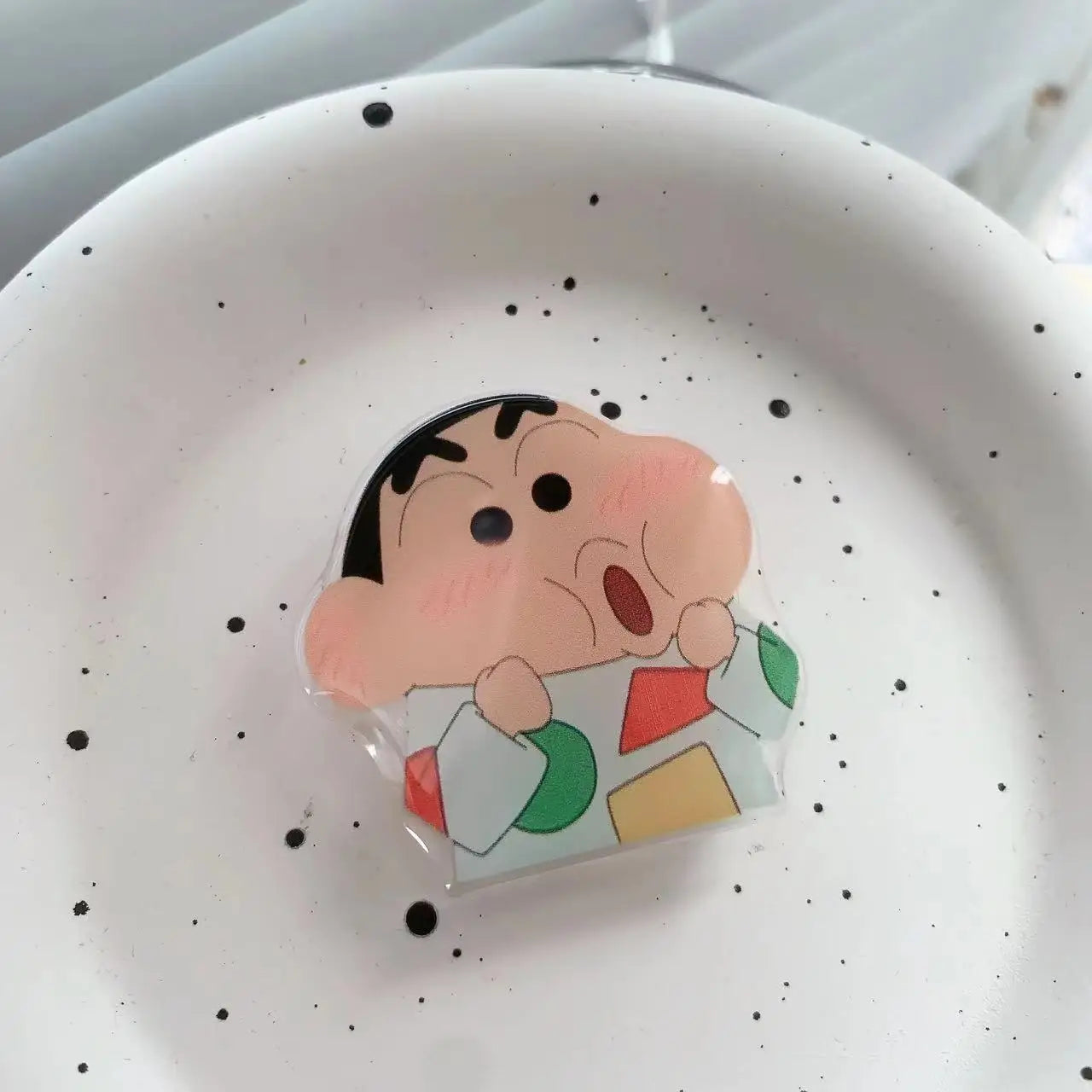 Crayon Shin-chan Phone Holder Stand Grip for Mobile Phone Ring Accessories Cute Retractable Folding Stand Support Desk Stand New