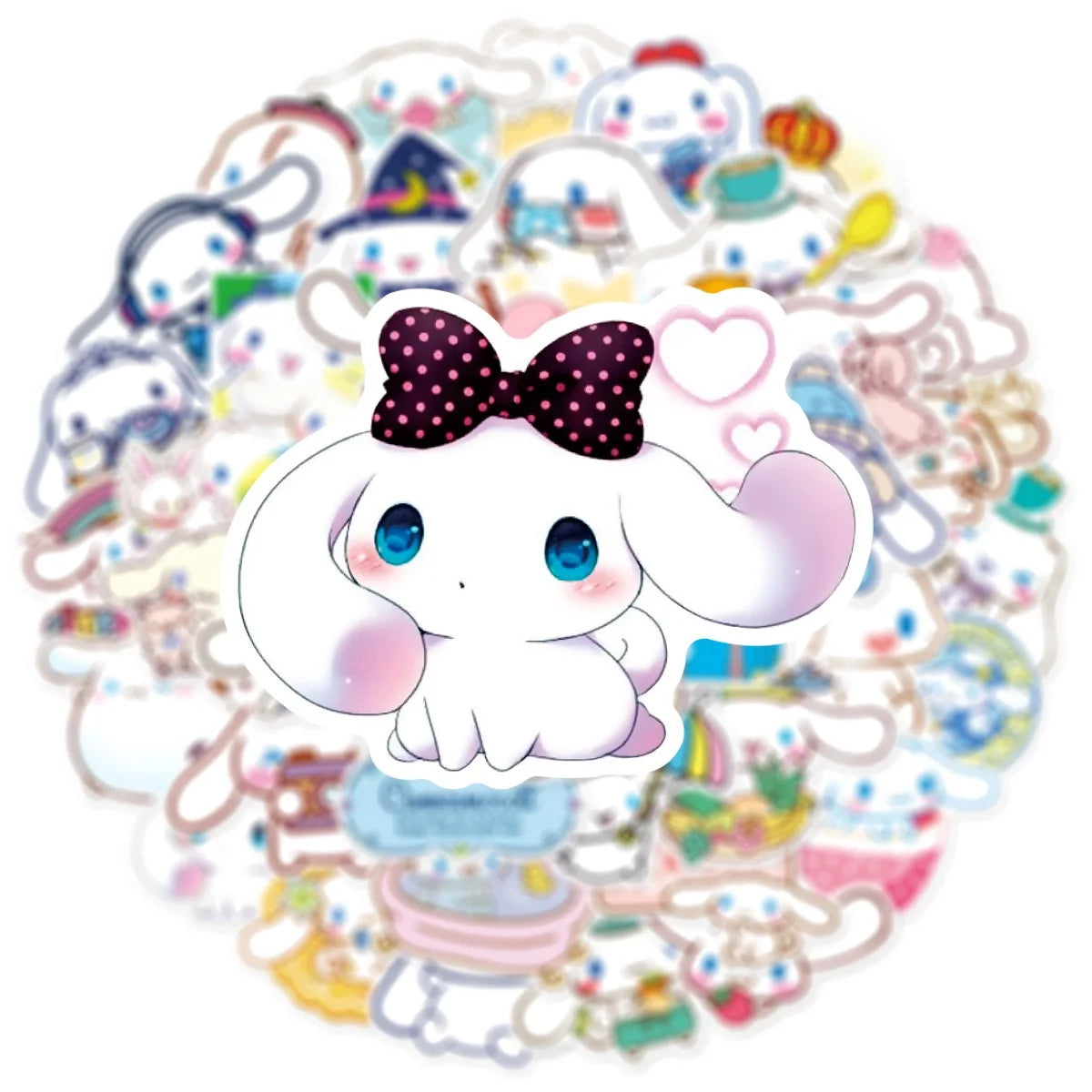 10/50pcs Anime Sanrio Cinnamoroll Cartoon Stickers Aesthetic Waterproof Decals DIY Phone Luggage Laptop Kawaii Kids Sticker Toy