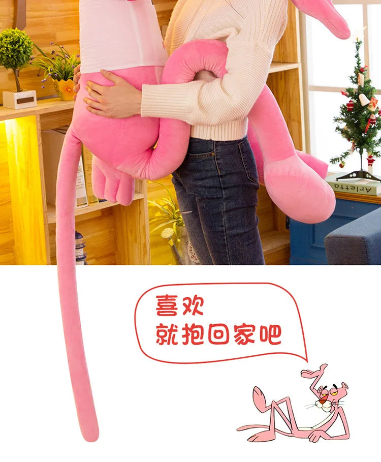 160cm Disney Giant Pink Plush Doll Toys Cute Cartoon Leopard Stuffed Animal Baby Toy Kid Soft Kawaii Stuffed Doll Christmas Gift