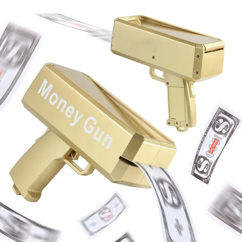 Source manufacturer Douyin's same electric money gun toy new and unique MoneyGUN banknote gun US dollar toy gun