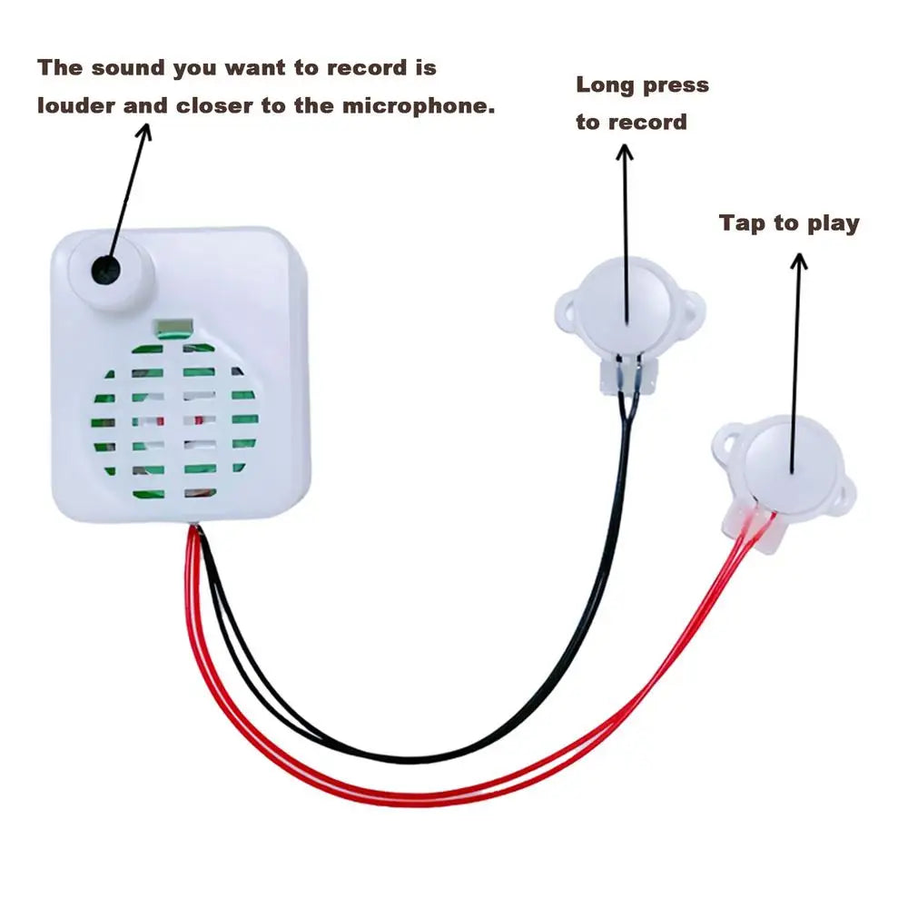 Plush Toy Voice Recorder Stuffed Animal Voice Box Recordable Sound Module Plush Dolls Voice Message Recorder Device