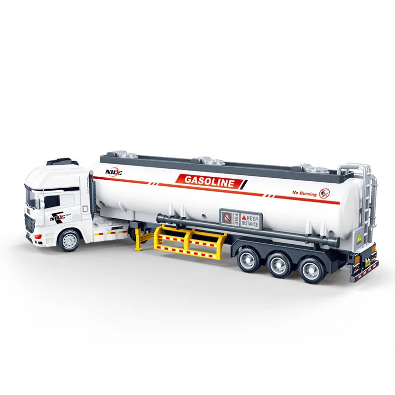 Children's Cartoon Toy Inertial Tank Transport Vehicle Engineering Car Model Inertial Car Model Children's Gift Car Toy