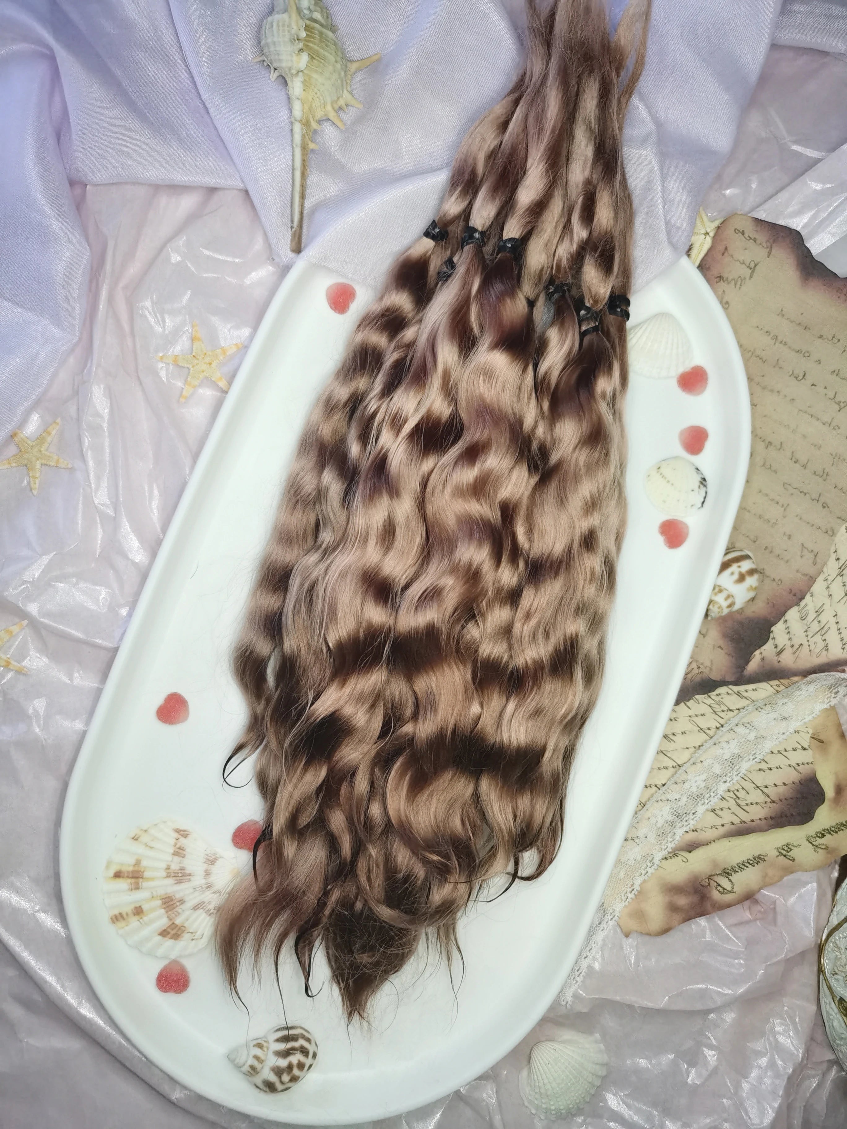 Top Quality Reborn Doll Pure Mohair various colors Handrooted Doll DIY Reborn baby BJD hair for Dolls blythe ob24 ob11