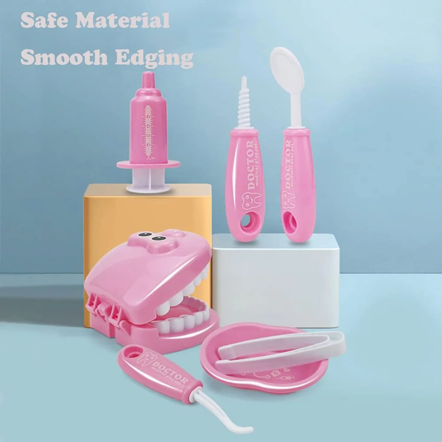 Children's play house dentist set, dentist simulation early education, practicing oral practice brushing teeth model