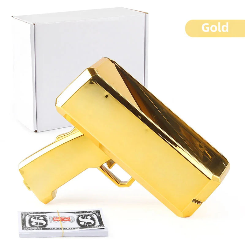 Source manufacturer Douyin's same electric money gun toy new and unique MoneyGUN banknote gun US dollar toy gun
