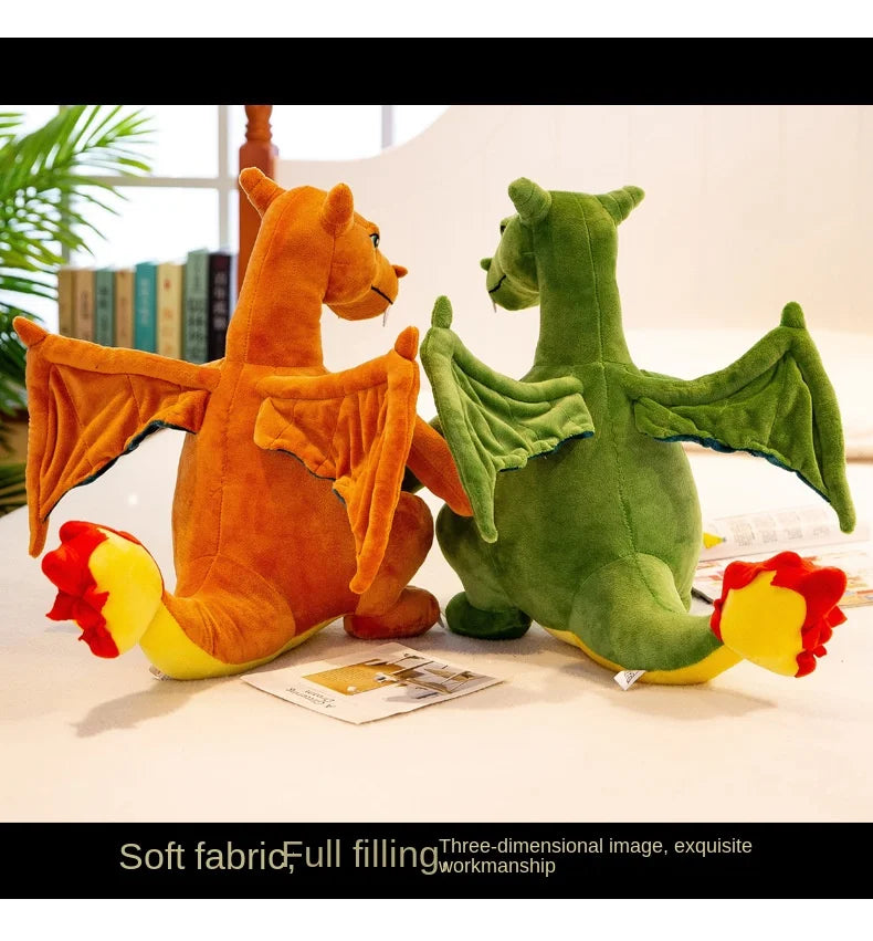 Pokemon Big Size Charizard Dragonite Anime Figures Doll Stuffed Animals Plush Toy Kawaii Room Decoration Toy Kids Christmas Gift