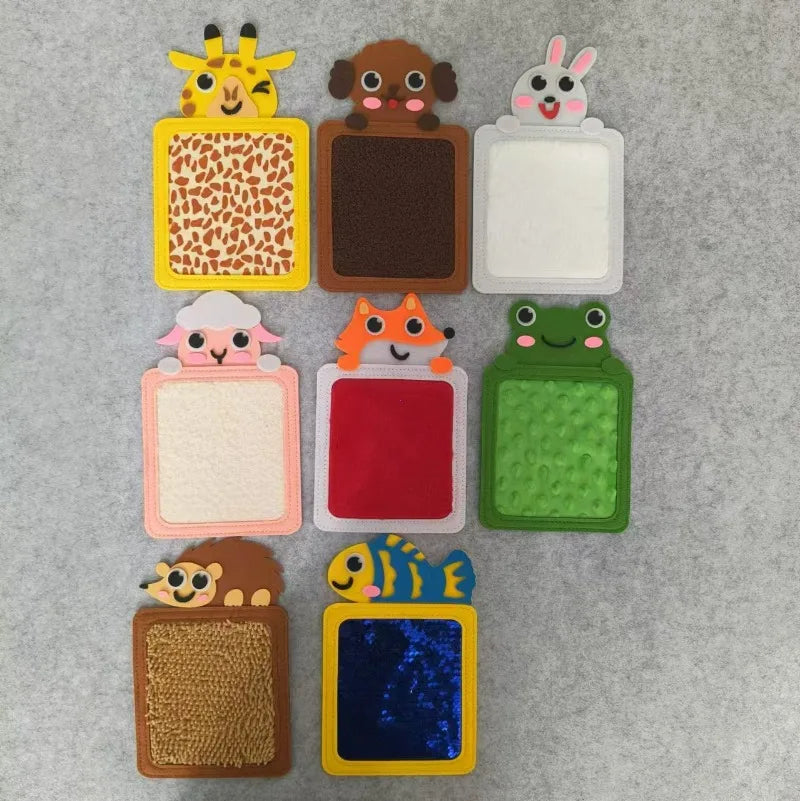 Felt Sensory Mats for Autistic Children Cartoon Animal Cognition Tiles Textured Pads Developmental Preschool Education Toys
