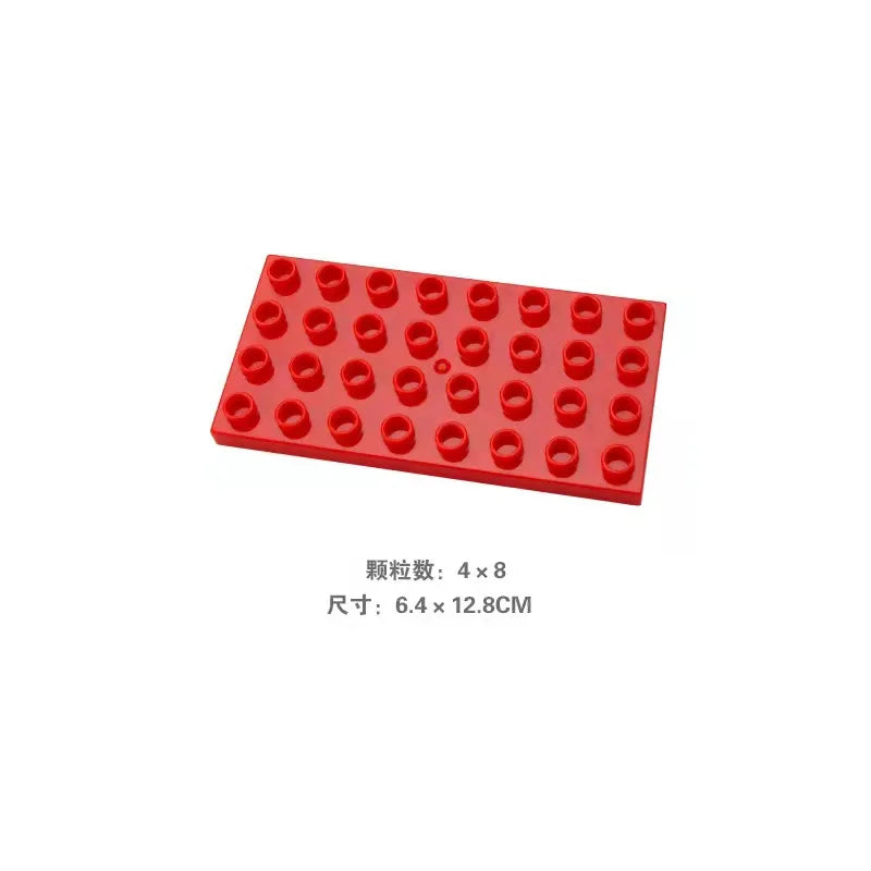 Big Size Building Blocks Double Sided Base Plate Compatible Large Bricks Plastic Educational Creative Toys for Children Kid Gift