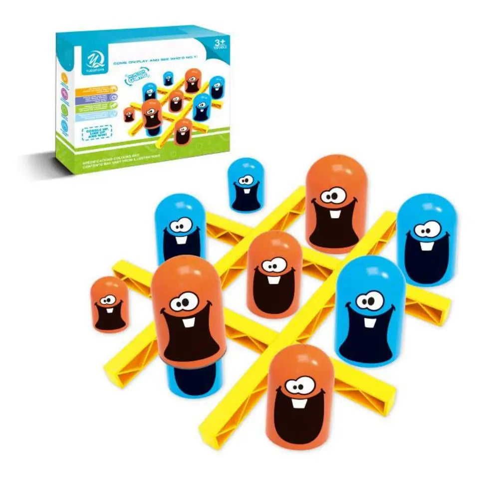 2024 New TicTac Toe Cartoon Thinking Training Gobblets Gobblers Board Game Big Eat Small Strategy Game Educational Toy For Kids