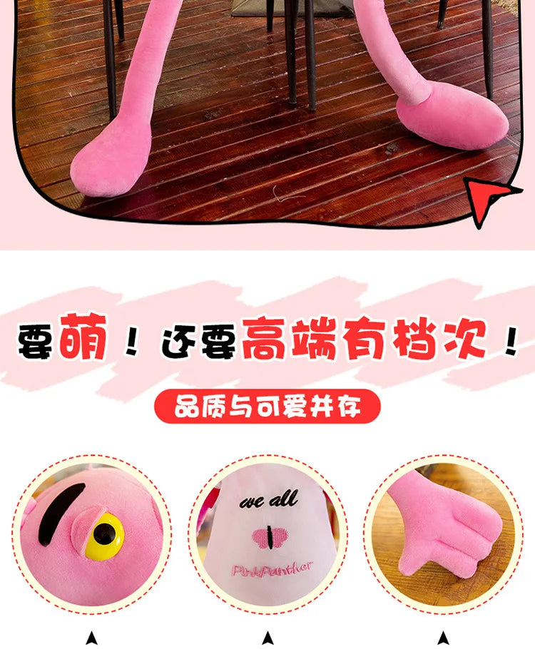 160cm Disney Giant Pink Plush Doll Toys Cute Cartoon Leopard Stuffed Animal Baby Toy Kid Soft Kawaii Stuffed Doll Christmas Gift