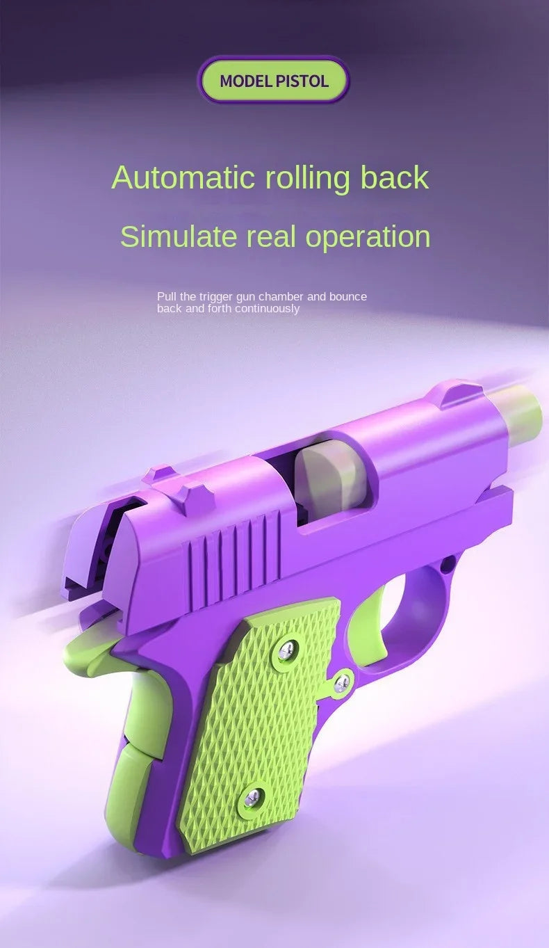 Mini 1911 Children'S Toy Guns Model 3D Gravity Printing Fidget Toy for Kids Adults Stress Relief Toy Children Decompression Gift