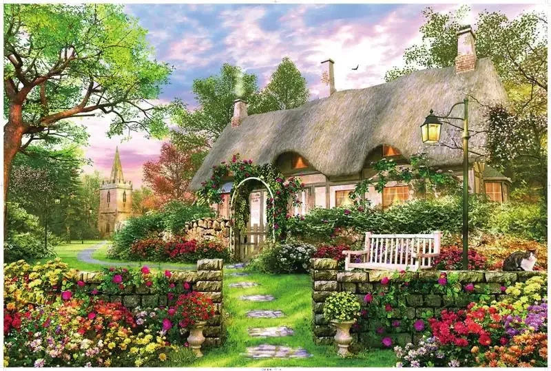 Adult Jigsaw Puzzle 1000 Pieces Puzzle Toys Landscape Animation Paper Puzzle Decorative Painting Exercise Brain Thinking