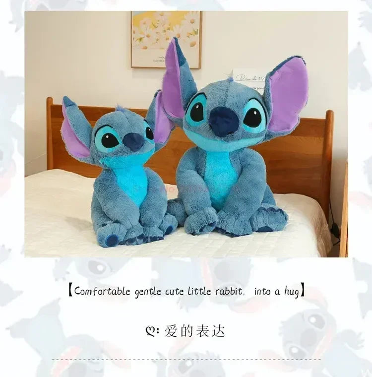 Stitch Disney Giant Size Lilo Plush Stuffed Doll Cartoon Kawaii Animal Couple Sleeping Pillow Softmaterial Toys Children Gifts