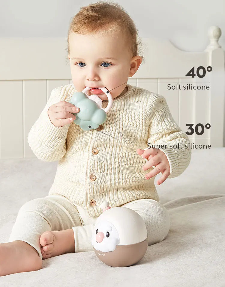 Hot Sale Silicone Soft Baby Kid Rattle Teether Toys Infant Chewable Toys Baby Teether Infant Toys