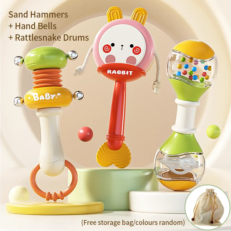 Baby Rattles Toys Newborn Sensory Teether Baby Development Games Educational Infant Toys For Babies Baby Toys 0 6 12 Months