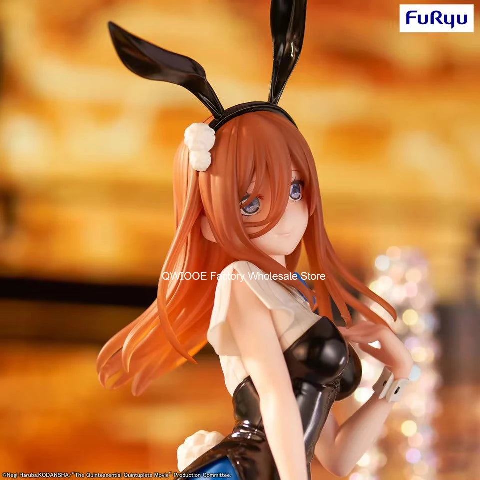 Original Genuine FuRyu Gotoubun No Hanayome 23.4cm Nakano Sanjiu Anime Action Model Decorations PVC Toy Birthday Gift