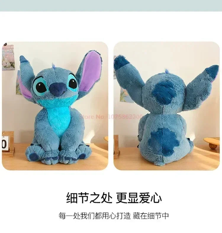 Stitch Disney Giant Size Lilo Plush Stuffed Doll Cartoon Kawaii Animal Couple Sleeping Pillow Softmaterial Toys Children Gifts
