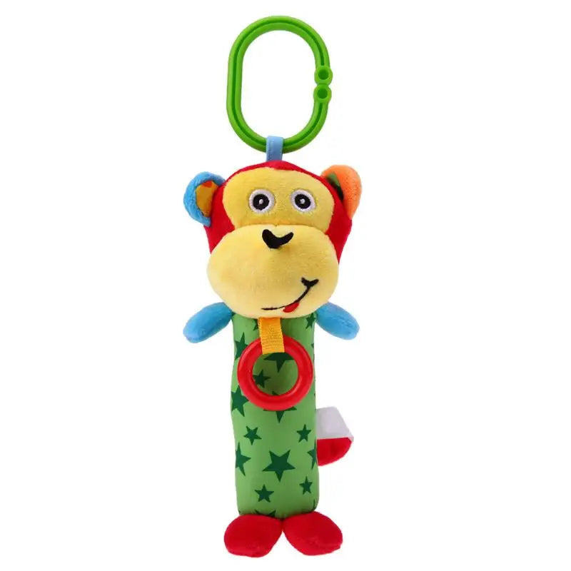 Baby Rattle Toys Kids Tinkle Hand Bell Plush Stroller Hanging Stuffed Animal Rattles Multi-functional Infant Sound Toy Kid Gifts