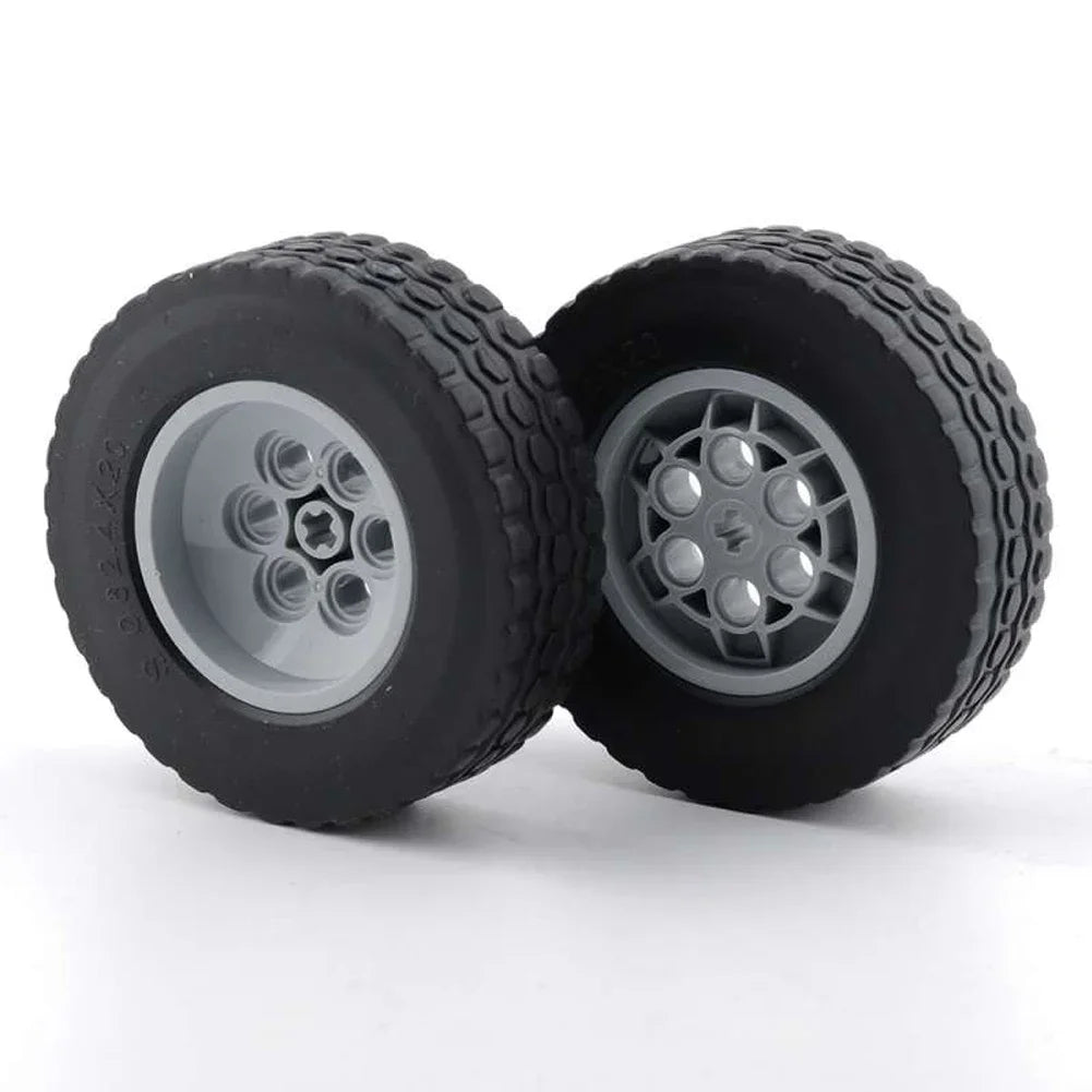 RC Car Chassis Electric Four-Wheel Drive Technical Building Blocks Power Function Motor IR Remote Control Reciever MOC Bricks