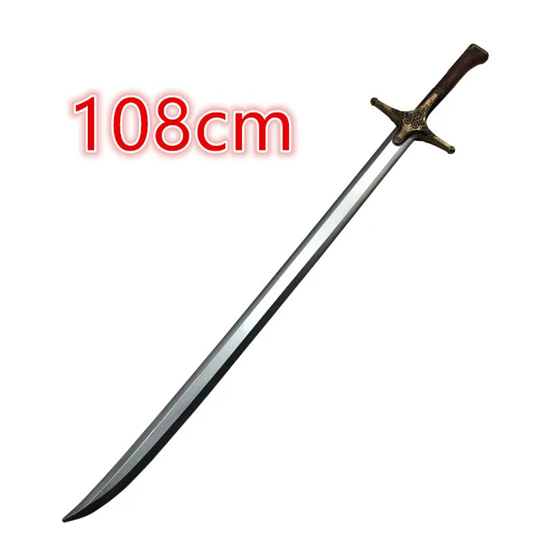 Wild Hunt Sword Aerondight Sword Weapon Cosplay White Wolf Prop Role Play Gift Safety 1:1 PU Wizard Eredin Alice Jewel Sword
