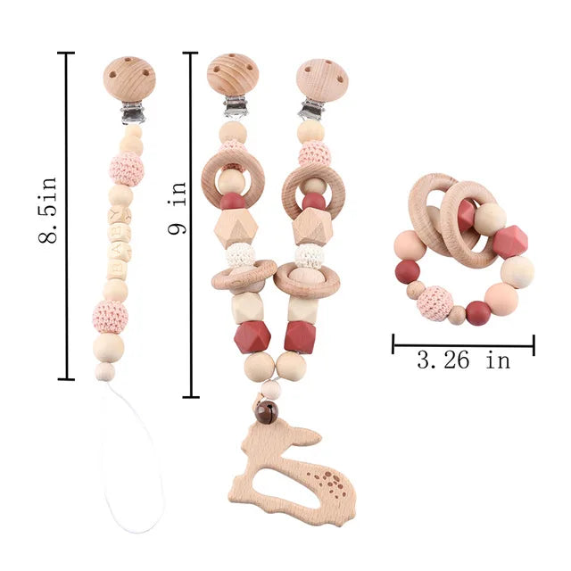Baby Toy Pram Clip Pacifier Clip Chain Mobile Pram Personalize Name Rattle Stroller Toys Bed Bell Stroller Chain Baby Toy Clip