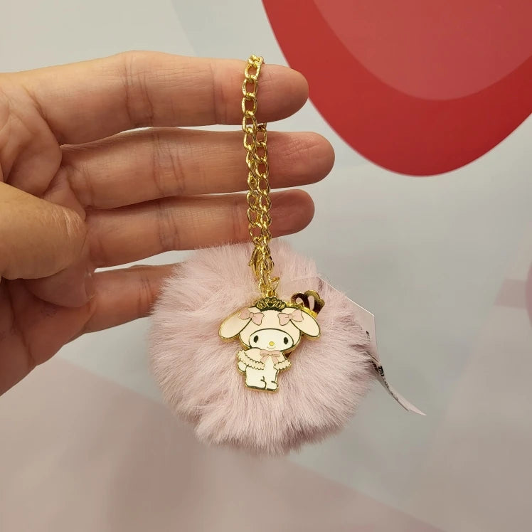 Sanrio Cartoon Diamond Sparkle Crown Collection Kitty Cat Kurumi Cinnamoroll Mymelody Kuromi Plush Anime Toys for Girl Gift