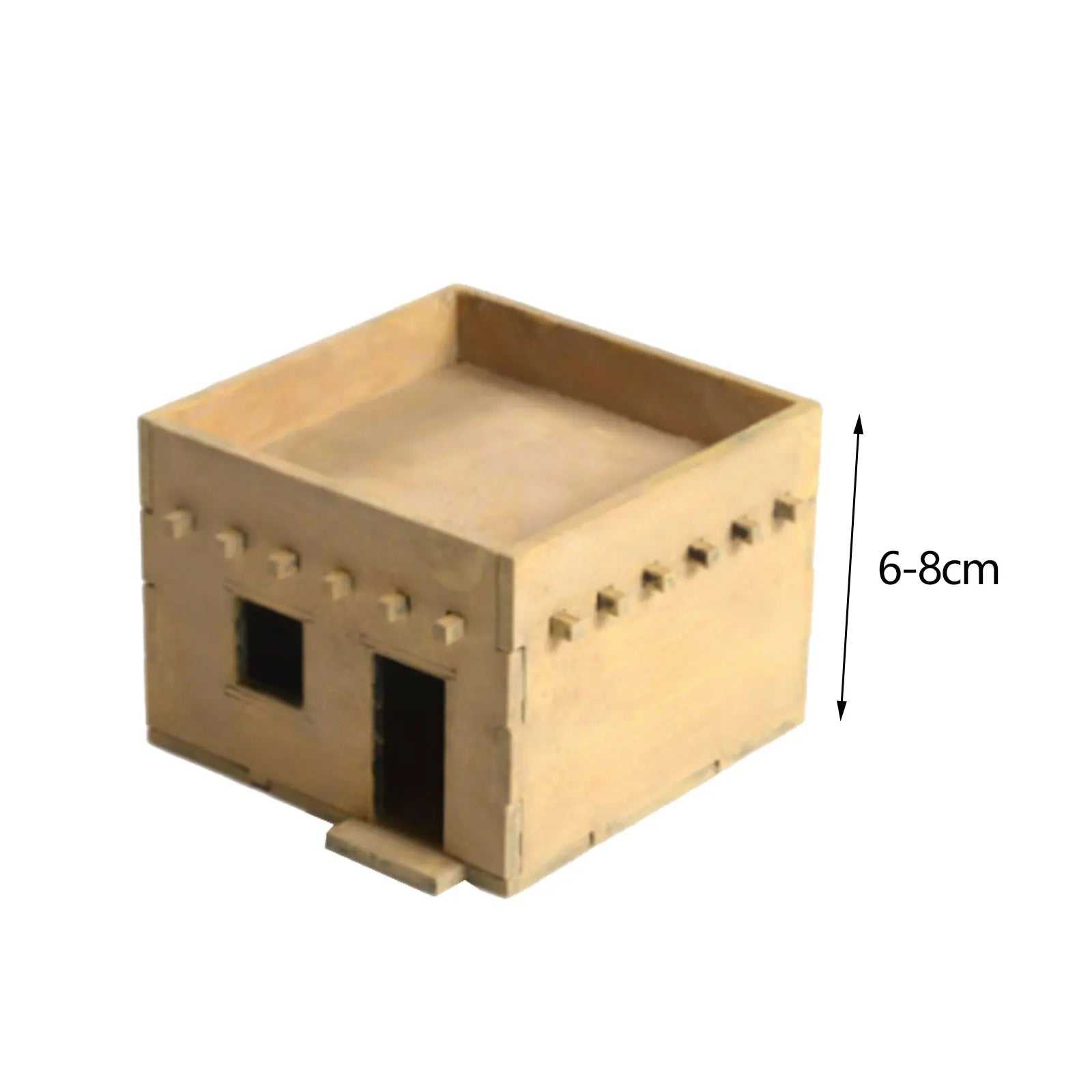 1/72 Wooden Cabin Hobby Toys Wooden 3D Puzzle House Architectural Scene for Accessory Model Railway Micro Landscape Layout Decor