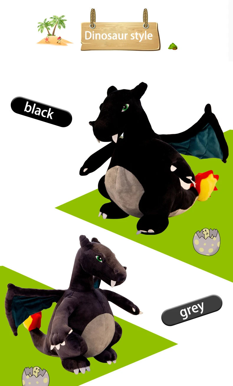 Pokemon Big Size Charizard Dragonite Anime Figures Doll Stuffed Animals Plush Toy Kawaii Room Decoration Toy Kids Christmas Gift