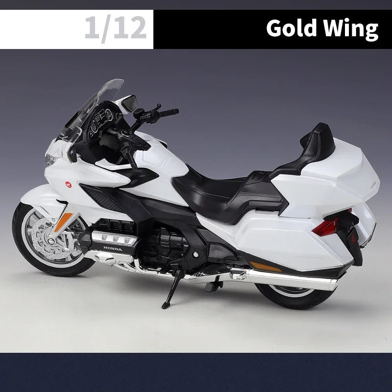 WELLY 1:12 2020 Honda Gold Wing Motorcycle Simulation Alloy Model Adult Collection Decoration Gifts Toys for Boys