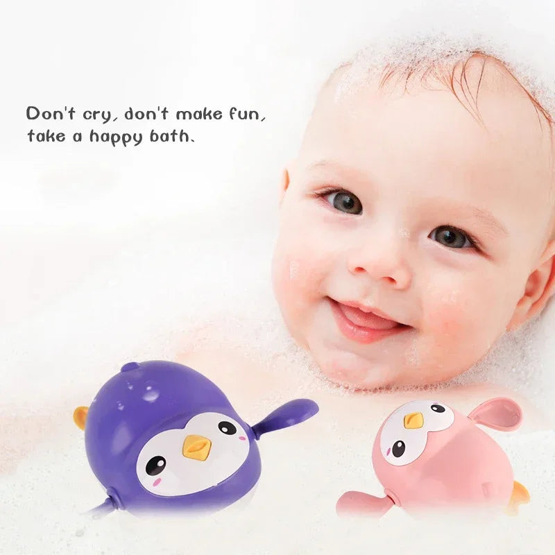 Bath Toys Kids Swimming Clockwork Dolls Play Water Baby Bathing Cute Funny Children Bathroom Shower Bathtub Animals Toy