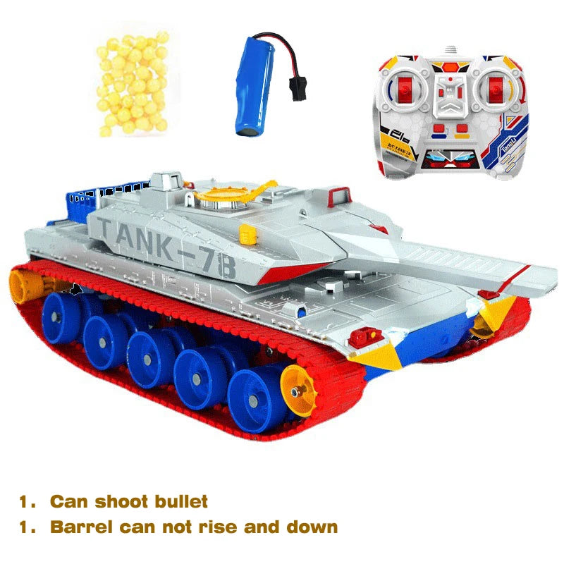 RC Tank Remote Control Tank Rechargeable 1/20 9CH 40CM Camouflage 27Mhz Infrared Electric Toys For Boys Birthday Gifts