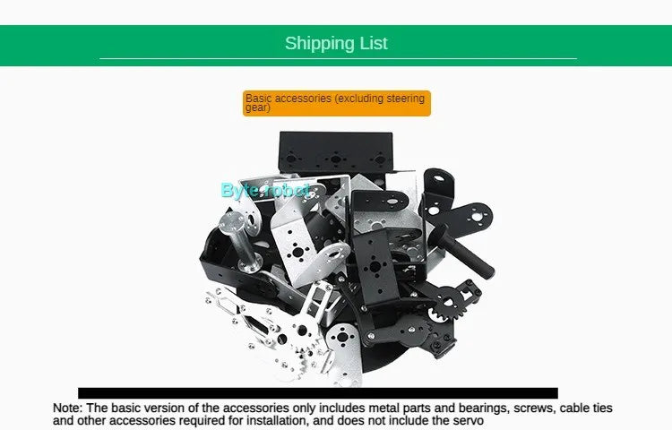 Robotic Arm Kit 6 DOF Programming Robot Arm DIY Kit for Arduino for Raspberry Pi Robot UNO/ESP32 Open Source Code and Tutorial