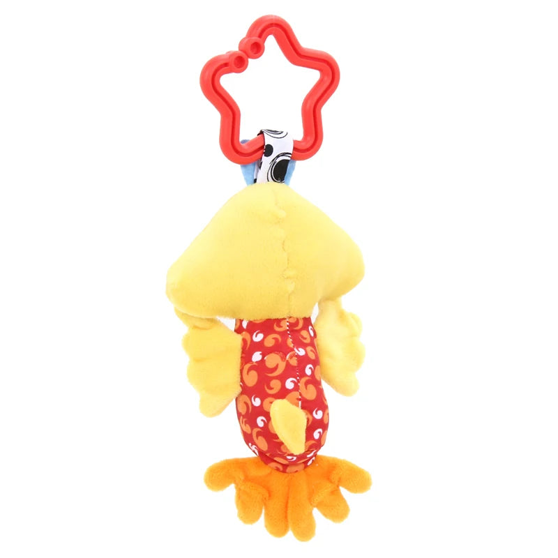 Baby Rattle Toys Kids Tinkle Hand Bell Plush Stroller Hanging Stuffed Animal Rattles Multi-functional Infant Sound Toy Kid Gifts